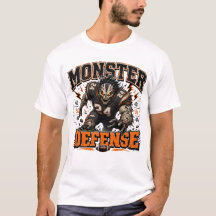Football Halloween Monster Vintage Sports Mascot D