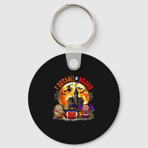 Football halloween squad three horror equipment keychain