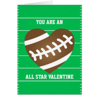 Football Valentines Day Cards - Greeting & Photo Cards ...