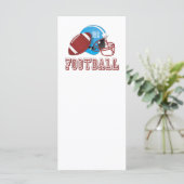 Football helmet and ball (Standing Front)