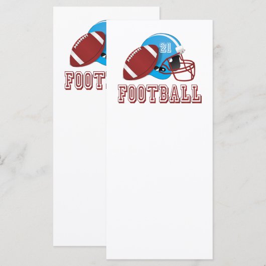 Football helmet and ball (Front/Back)