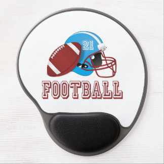 Football helmet and ball gel mouse pad