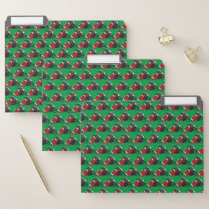Football Helmet and Football Pattern File Folder