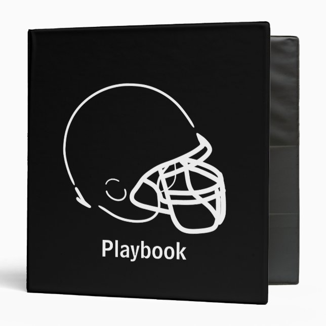 Football Helmet Binder Playbook (Front/Inside)