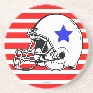 Football Helmet Coaster Black