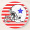 Football Helmet Coaster Black