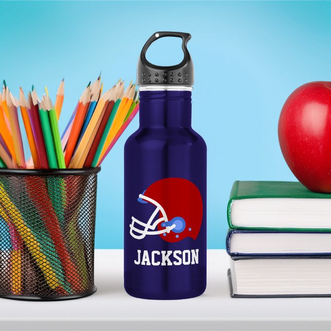 Football Helmet Custom Kids Stainless Steel Water Bottle (Creator Uploaded)