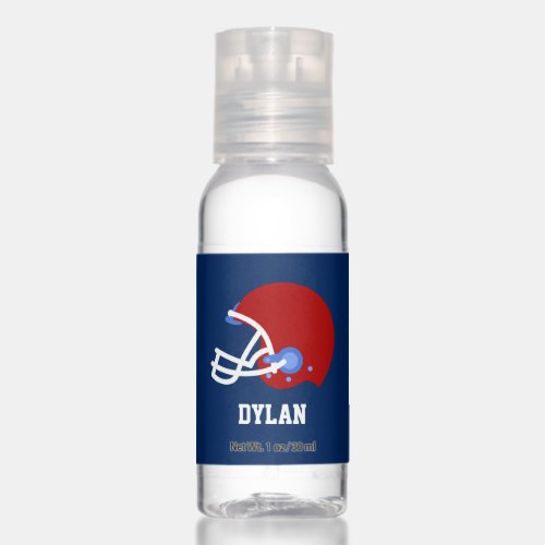 Football Helmet Fun Personalized Kids Hand Sanitizer