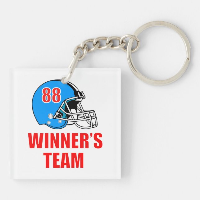 Football helmet keychain (Back)