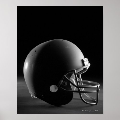 Football helmet poster