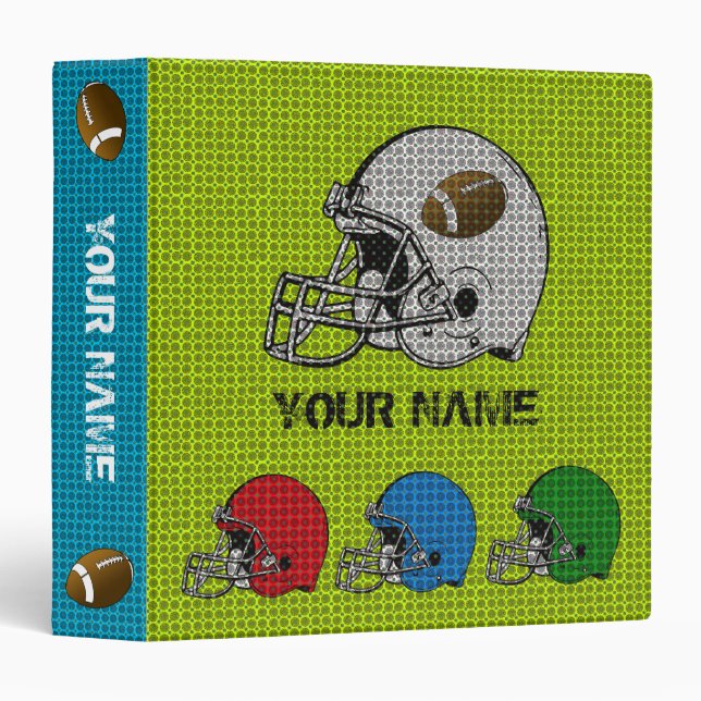 Football Helmet Sport Binder 1 (Front/Spine)