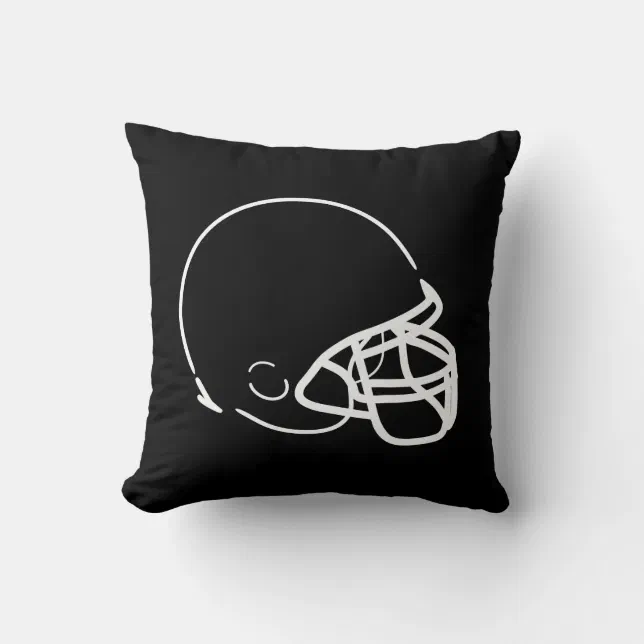 Football Helmet Throw Pillow Zazzle