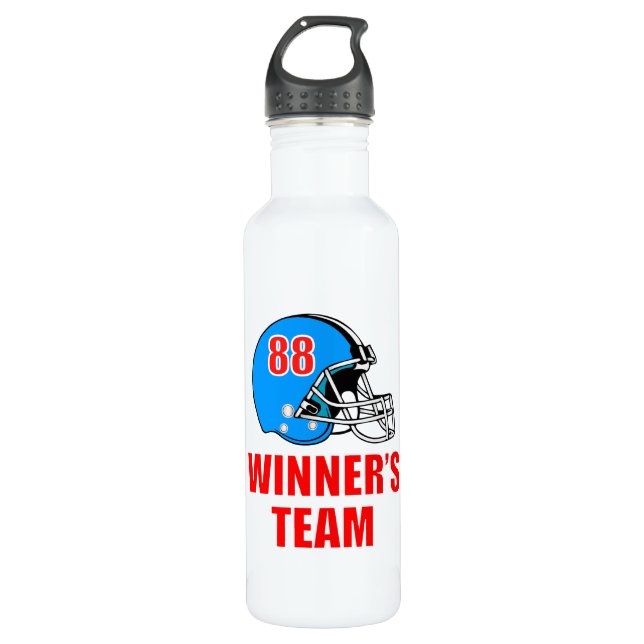 Football helmet water bottle (Front)