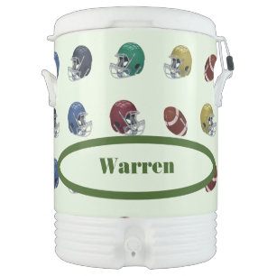 Football Helmets Igloo Half Gallon Beverage Cooler
