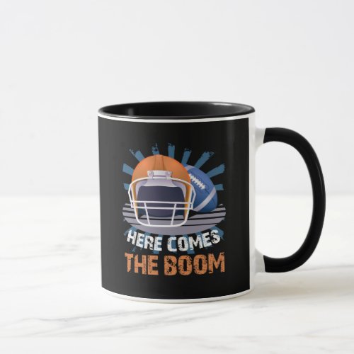 Football Here Comes The Boom Mug