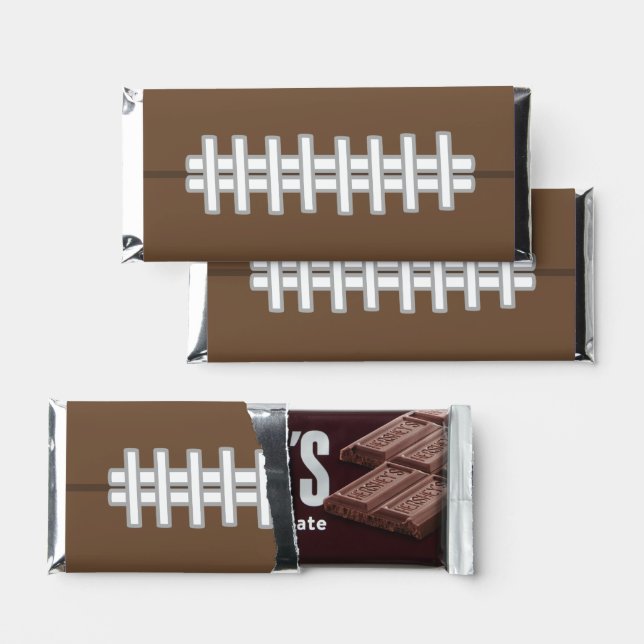 Football Hershey's Chocolate Candy Bars  (Front)