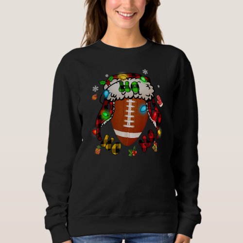 Football Ho ho ho Merry Christmas Xmas Vibes You Sweatshirt