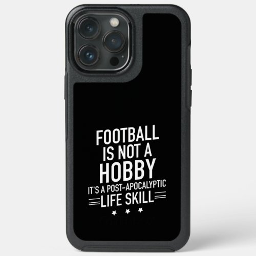 Football hobby white iPhone 13 pro max case