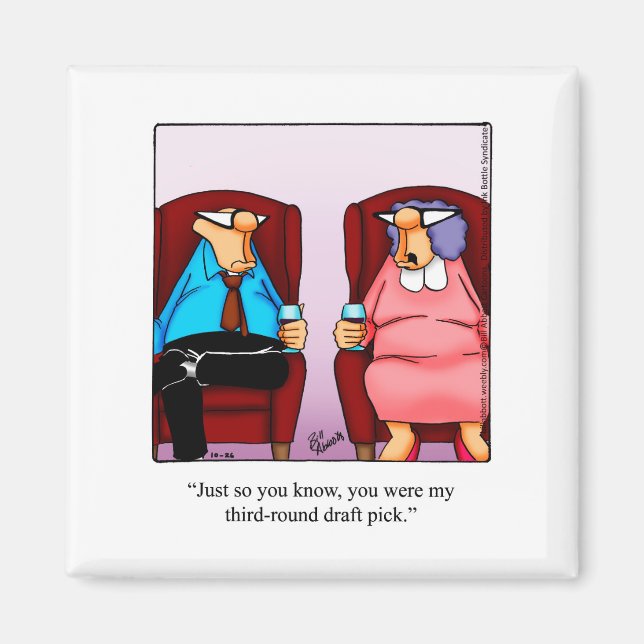 Football Humor Refrigerator Magnet (Front)