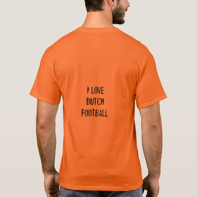 Football Hup Holland Hup Orange Dutch T-shirt (Back)