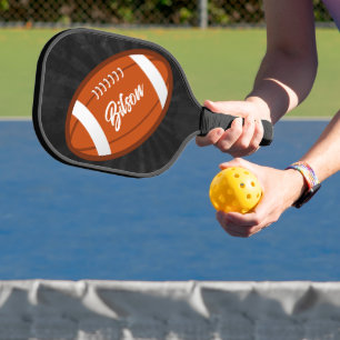 Football Illustration Cool Grunge Personalized Pickleball Paddle