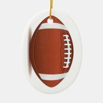 Football Image On Items Ceramic Ornament by CREATIVESPORTS at Zazzle