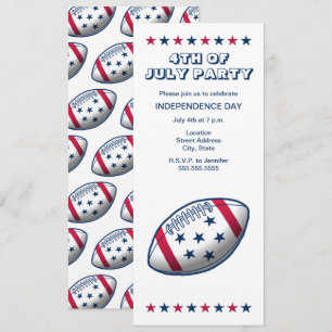 Football Independence Day Invitation