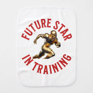 Football Infant Burp Cloth, Football Gift Baby Burp Cloth