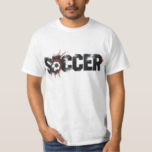 Football Is Life – Modern Soccer Typography Design T-Shirt