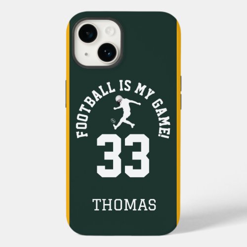 Football Is My Game  Sports Team Jersey_Inspired Case_Mate iPhone 14 Case
