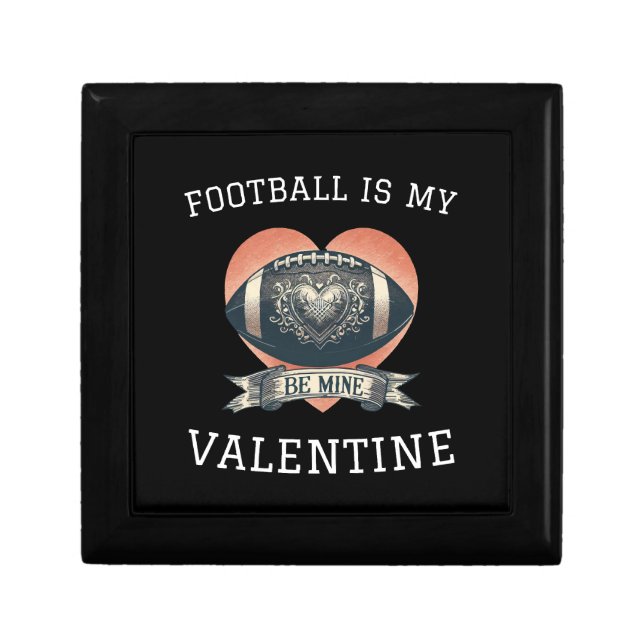 Football is My Valentine Gift Box (Front)