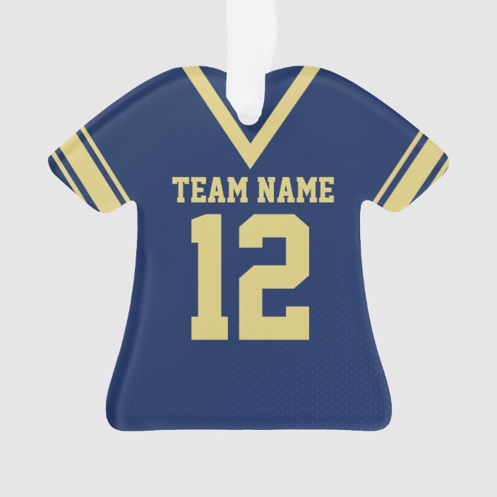 blue and gold football jersey