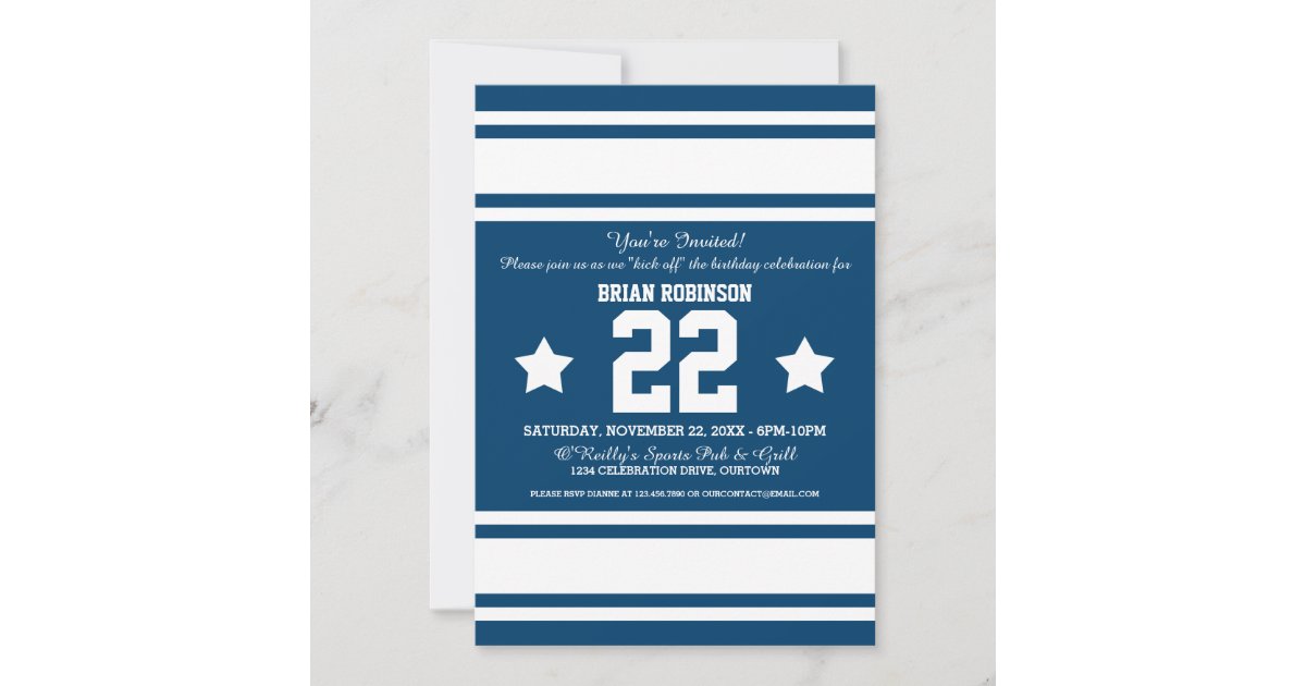 Dallas Cowboys Invites Ticket Style Sports Party – Sports Invites