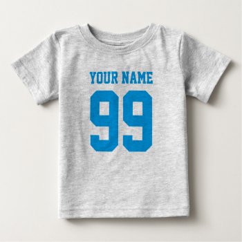 Football Jersey Boy Bodysuit | Sports Baby Clothes by logotees at Zazzle