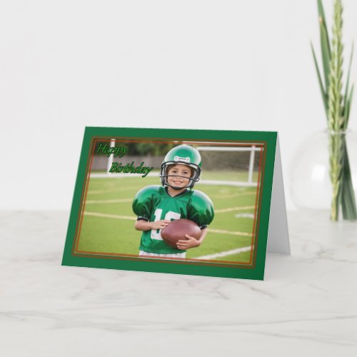 Football Jersey Boys Birthday Card