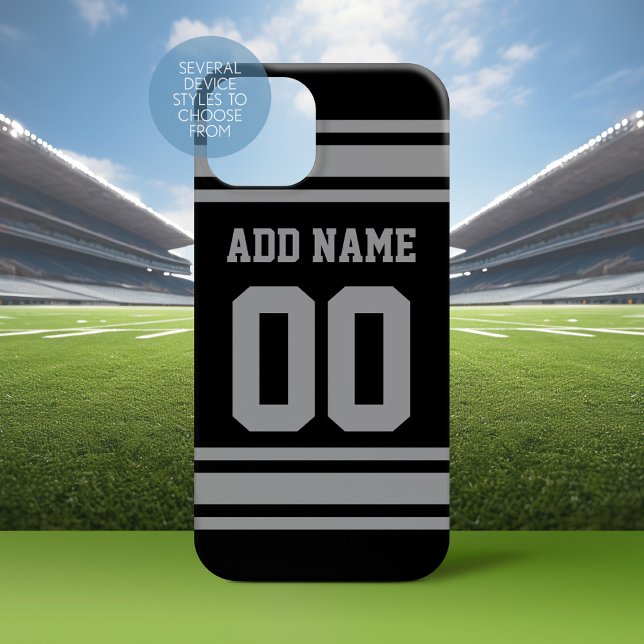Football Jersey - Customize with Your Info Case-Mate iPhone Case (Personalized Phone Case with a Football Jersey Stripe Design)