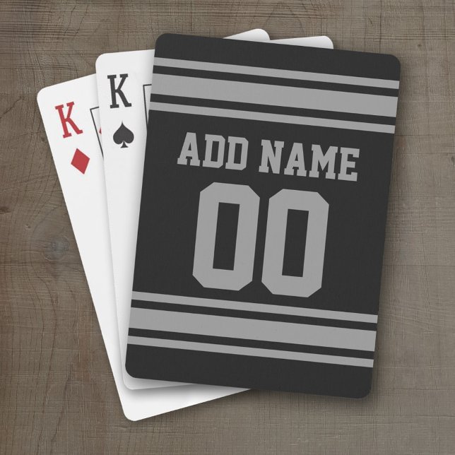 Football Jersey - Customize with Your Info Poker Cards (Personalized Playing Cards - Sports Jersey Design)