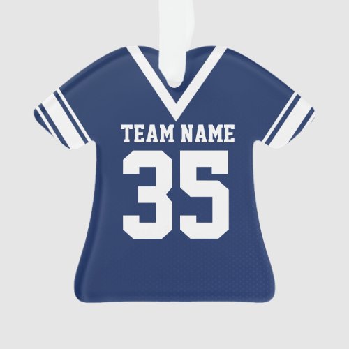 Football Jersey Dark Blue Uniform Ornament