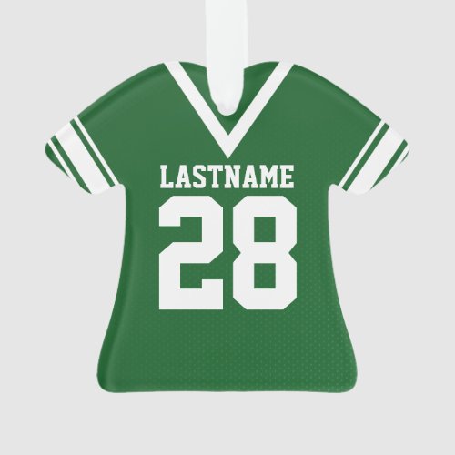 Football Jersey Green Uniform Ornament