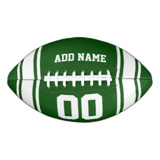 Football Jersey Green|White Personalized