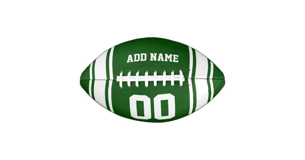 Football Jersey GreenWhite Personalized