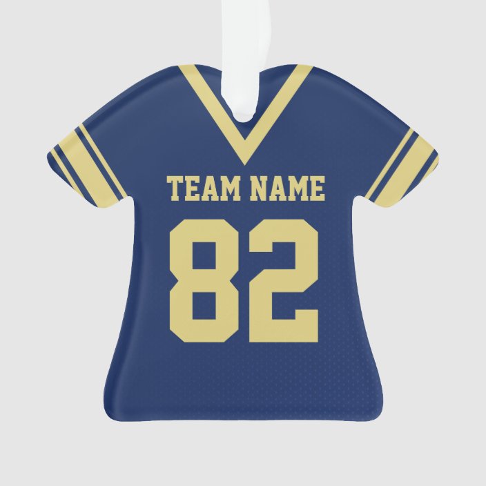 navy blue and gold jersey