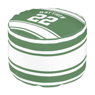 Football Jersey Novelty Personalized Name Pouf