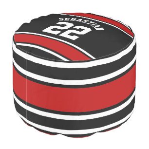 Football Jersey Novelty Personalized Name Pouf