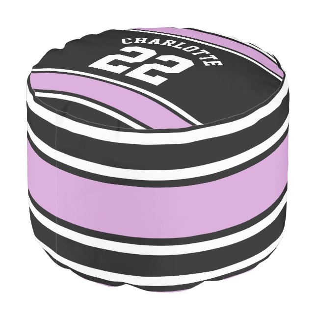 Football Jersey Novelty Personalized Name Pouf (Angled Back)