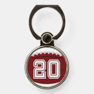 Football Jersey Number #20 Phone Ring Stand