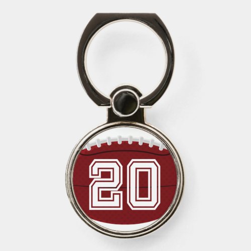 Football Jersey Number 20 Phone Ring Stand