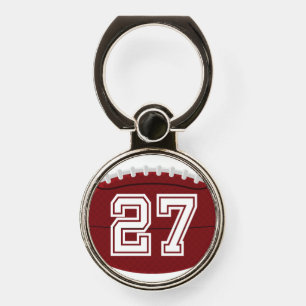 Football Jersey Number #27 Phone Ring Stand