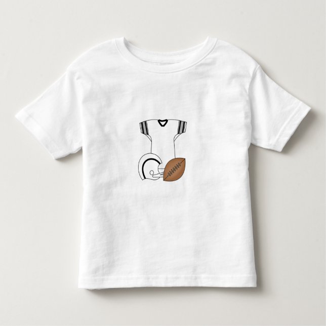 Football Jersey Personalized Toddler T-shirt (Front)
