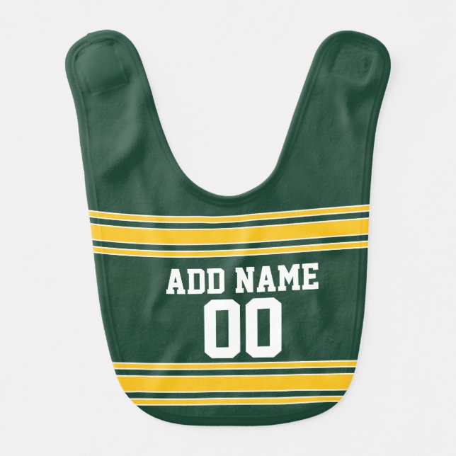 Football Jersey with Custom Name Number Bib (Front)